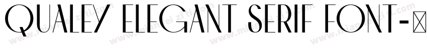 Qualey Elegant Serif Font字体转换